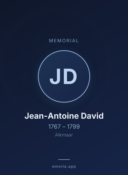 Memorial portrait of Jean-Antoine David