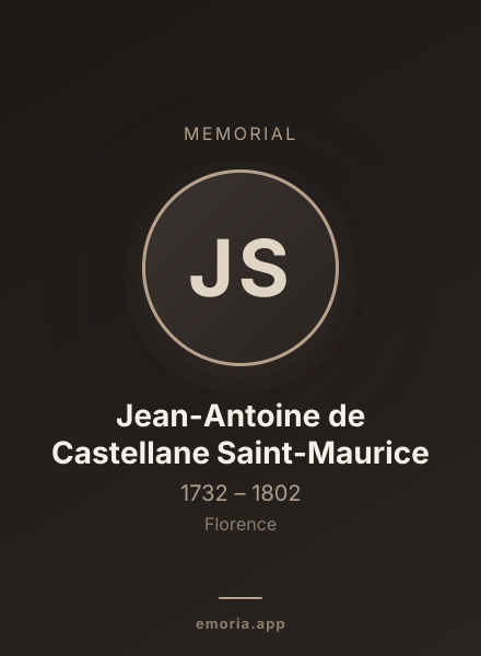 Memorial portrait of Jean-Antoine de Castellane Saint-Maurice