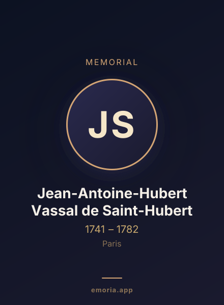 Memorial portrait of Jean-Antoine-Hubert Vassal de Saint-Hubert