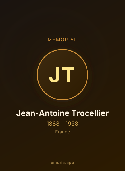 Memorial portrait of Jean-Antoine Trocellier