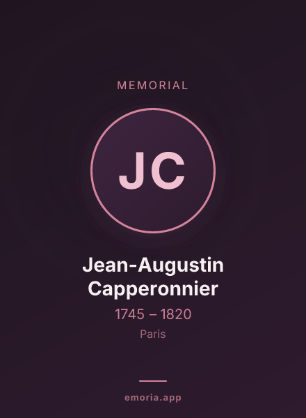 Memorial portrait of Jean-Augustin Capperonnier