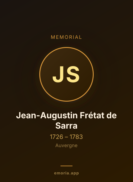 Memorial portrait of Jean-Augustin Frétat de Sarra