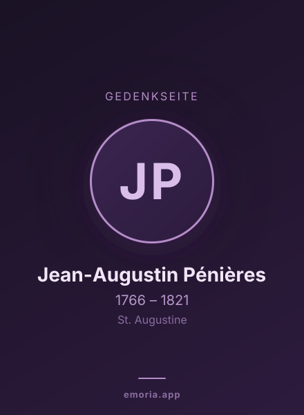 Gedenkportrait von Jean-Augustin Pénières