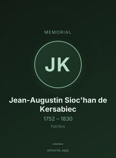 Memorial portrait of Jean-Augustin Sioc'han de Kersabiec