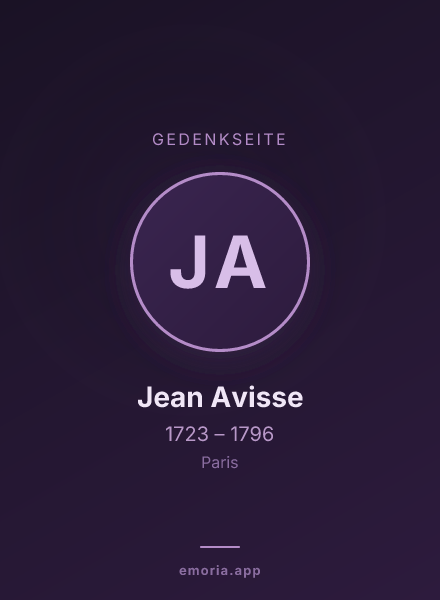 Gedenkportrait von Jean Avisse