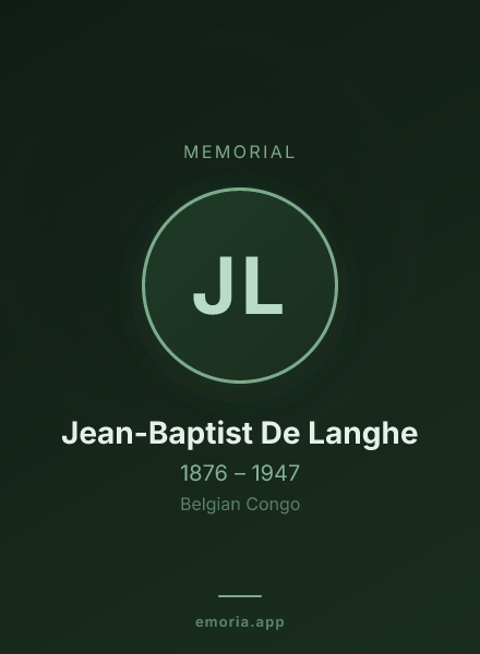 Memorial portrait of Jean-Baptist De Langhe