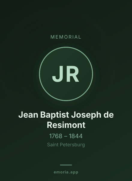 Memorial portrait of Jean Baptist Joseph de Resimont