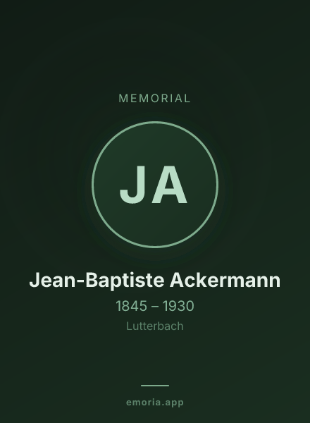 Memorial portrait of Jean-Baptiste Ackermann