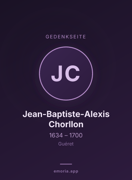 Gedenkportrait von Jean-Baptiste-Alexis Chorllon