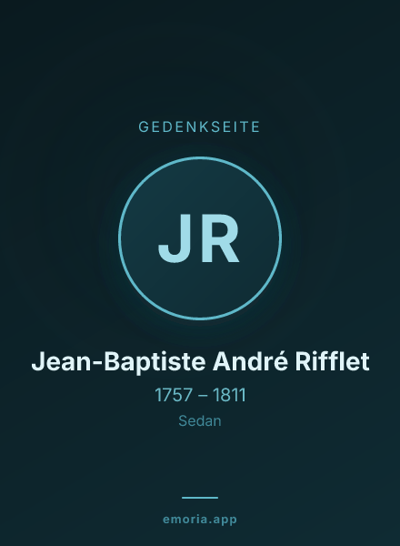 Gedenkportrait von Jean-Baptiste André Rifflet