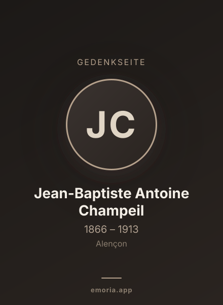 Gedenkportrait von Jean-Baptiste Antoine Champeil