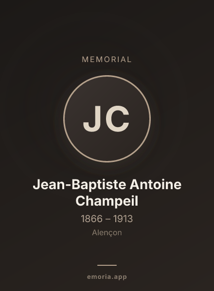 Memorial portrait of Jean-Baptiste Antoine Champeil