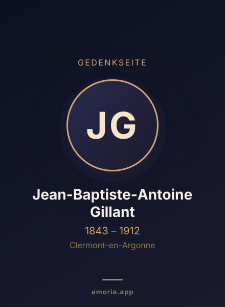 Gedenkportrait von Jean-Baptiste-Antoine Gillant
