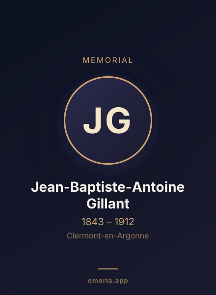 Memorial portrait of Jean-Baptiste-Antoine Gillant