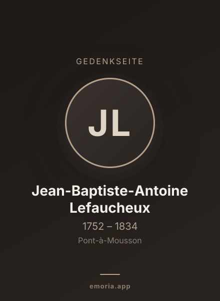 Gedenkportrait von Jean-Baptiste-Antoine Lefaucheux
