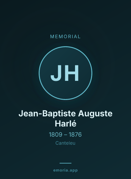 Memorial portrait of Jean-Baptiste Auguste Harlé
