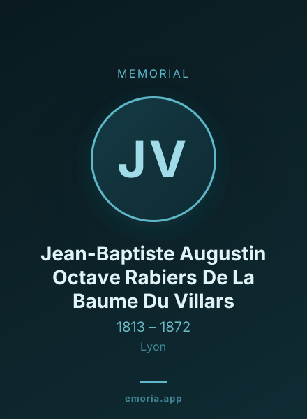 Memorial portrait of Jean-Baptiste Augustin Octave Rabiers De La Baume Du Villars