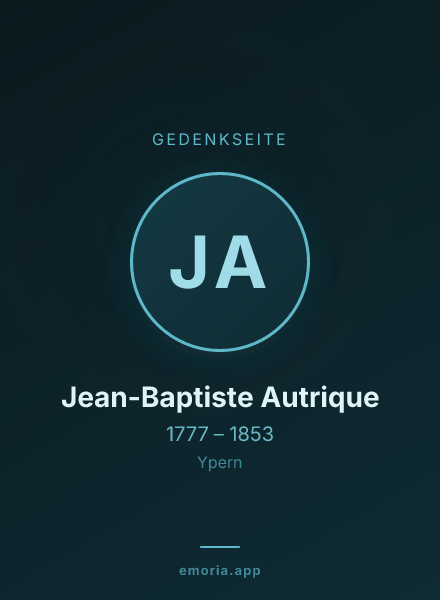 Gedenkportrait von Jean-Baptiste Autrique