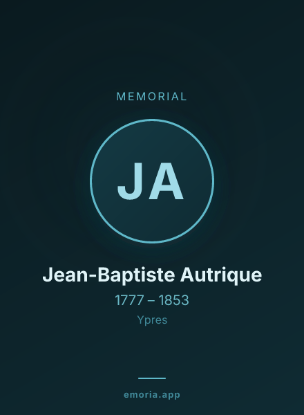 Memorial portrait of Jean-Baptiste Autrique