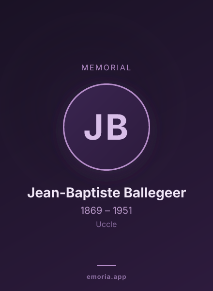 Memorial portrait of Jean-Baptiste Ballegeer