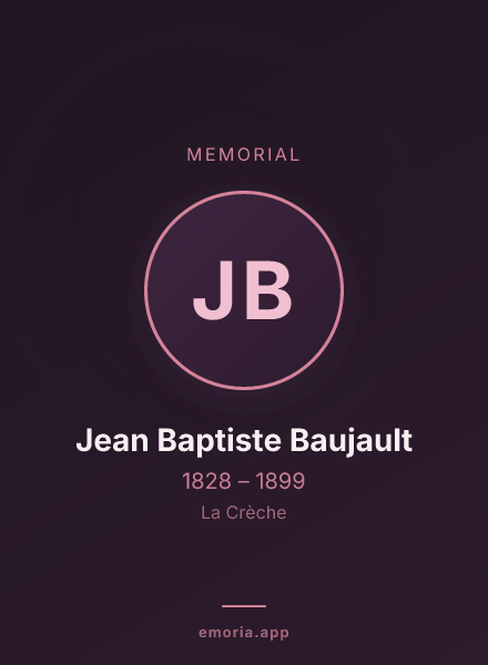 Memorial portrait of Jean Baptiste Baujault