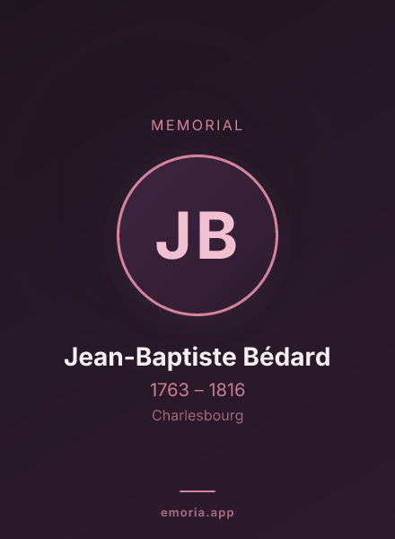 Memorial portrait of Jean-Baptiste Bédard