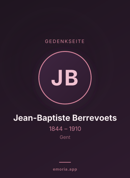 Gedenkportrait von Jean-Baptiste Berrevoets