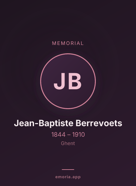 Memorial portrait of Jean-Baptiste Berrevoets