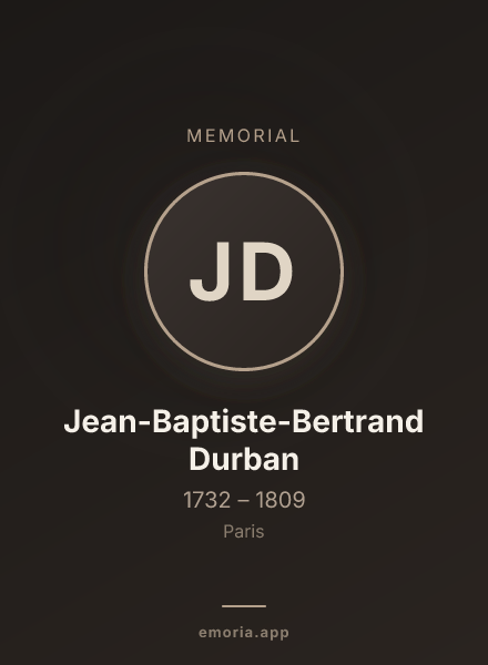 Memorial portrait of Jean-Baptiste-Bertrand Durban