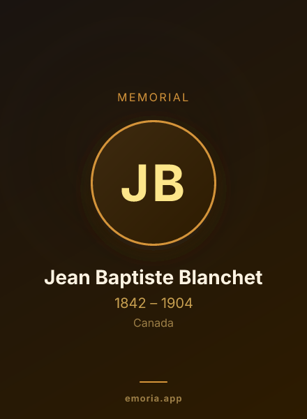 Memorial portrait of Jean Baptiste Blanchet