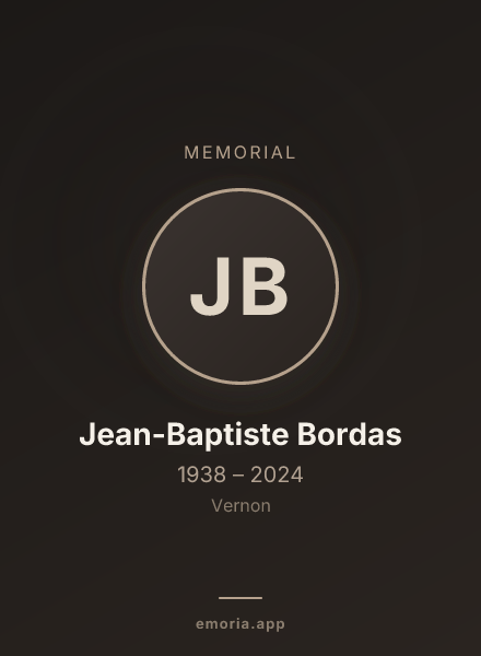 Memorial portrait of Jean-Baptiste Bordas