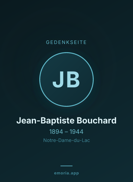 Gedenkportrait von Jean-Baptiste Bouchard