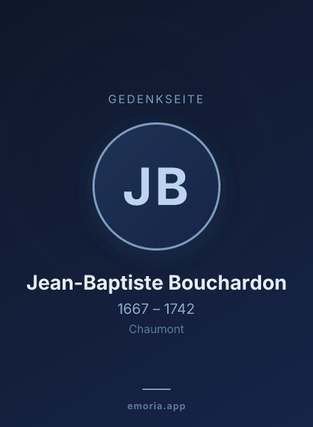 Gedenkportrait von Jean-Baptiste Bouchardon
