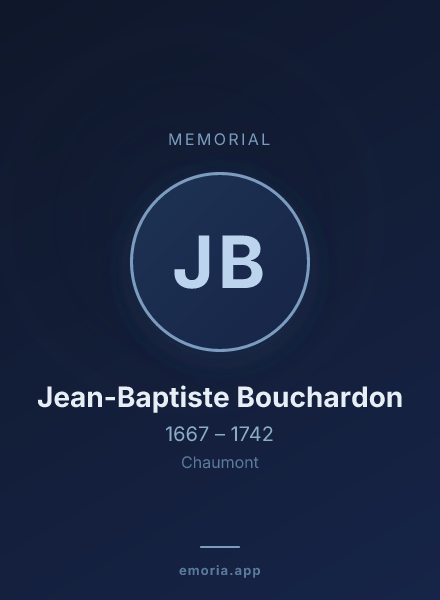 Memorial portrait of Jean-Baptiste Bouchardon