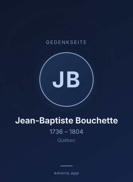 Gedenkportrait von Jean-Baptiste Bouchette