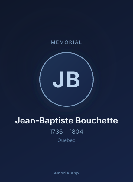 Memorial portrait of Jean-Baptiste Bouchette