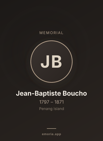 Memorial portrait of Jean-Baptiste Boucho