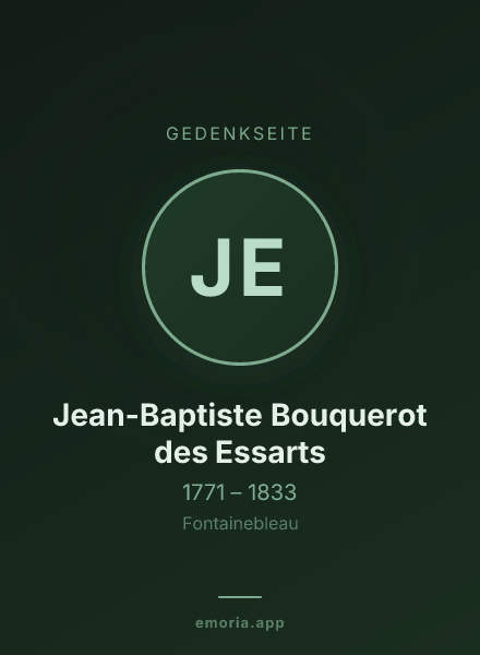 Gedenkportrait von Jean-Baptiste Bouquerot des Essarts