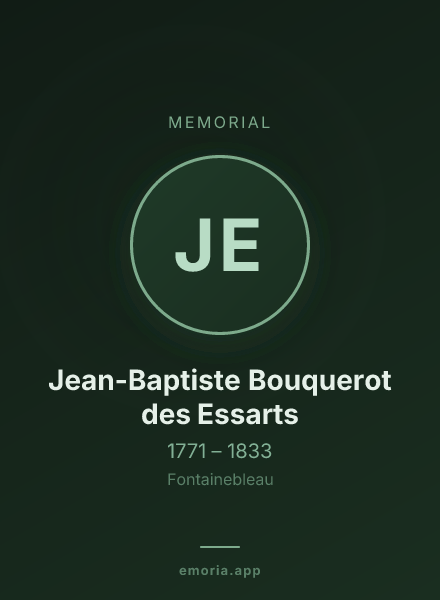 Memorial portrait of Jean-Baptiste Bouquerot des Essarts