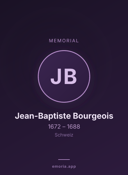 Memorial portrait of Jean-Baptiste Bourgeois