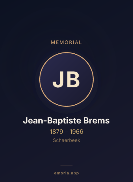 Memorial portrait of Jean-Baptiste Brems