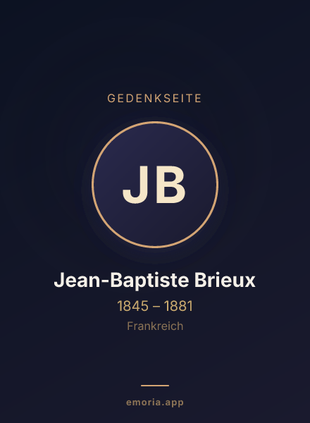 Gedenkportrait von Jean-Baptiste Brieux