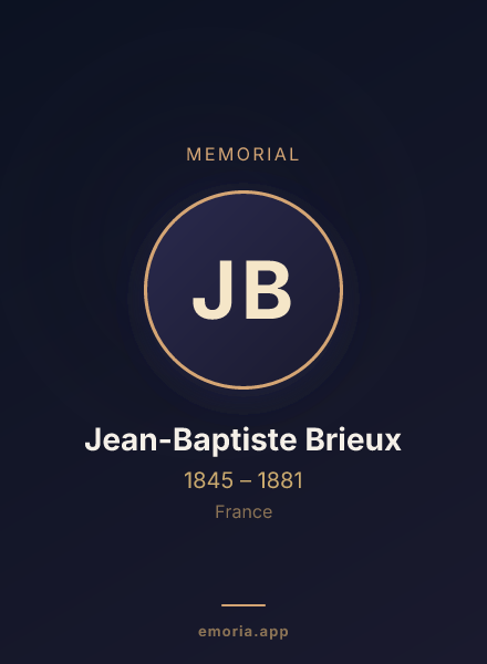 Memorial portrait of Jean-Baptiste Brieux