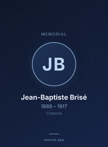 Memorial portrait of Jean-Baptiste Brisé