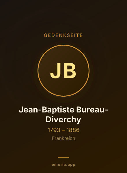 Gedenkportrait von Jean-Baptiste Bureau-Diverchy