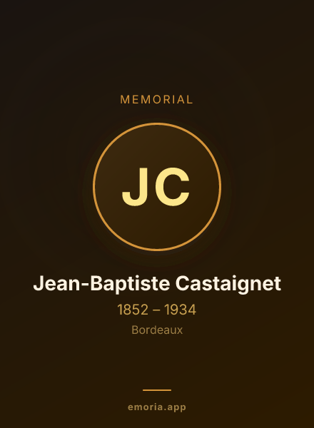 Memorial portrait of Jean-Baptiste Castaignet