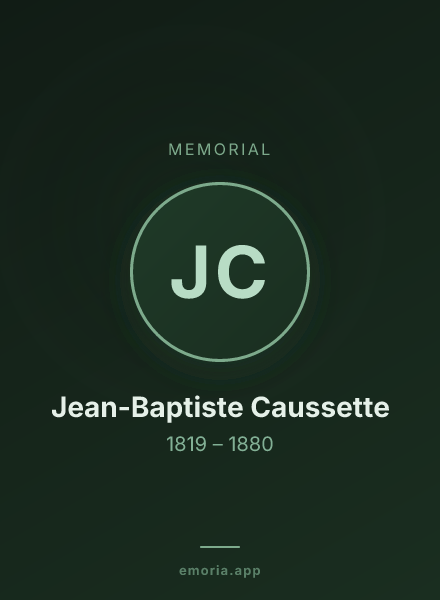 Memorial portrait of Jean-Baptiste Caussette