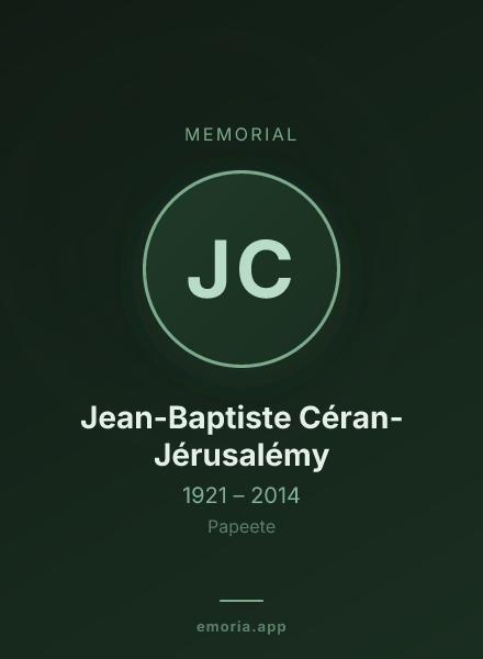 Memorial portrait of Jean-Baptiste Céran-Jérusalémy