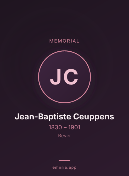 Memorial portrait of Jean-Baptiste Ceuppens