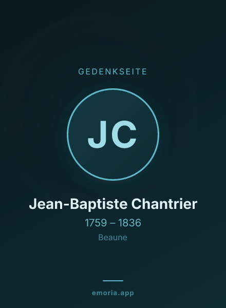 Gedenkportrait von Jean-Baptiste Chantrier